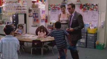 Ari about to get kicked by a kid